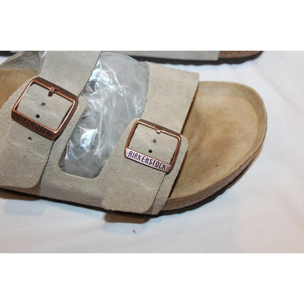 BIRKENSTOCK MEN'S SUEDE ARIZONA SANDALS SANDCASTLE NIB US 13 EU 46 REGULAR